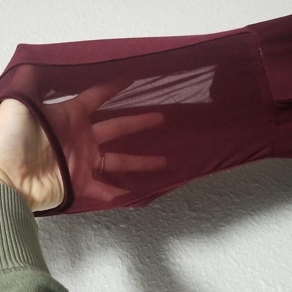 Burgundy Hi-Low Dress - Picture 7 of 8